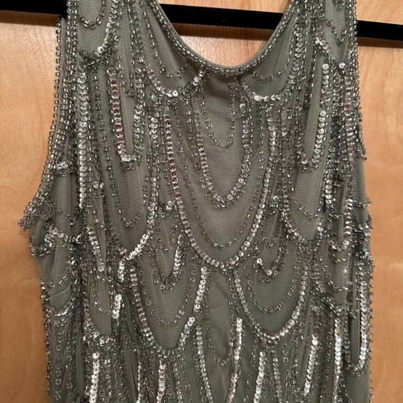 Pisarro Nights Beaded Sequin Mini Dress - Picture 2 of 7